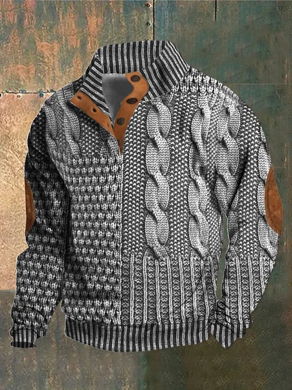 Gérard™ – Vintage Print Sweater – Eksklusiv og Stilfuld